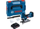 Seghetto Alternativo A Batteria Bosch Gst 18V-125 S Professional 18 V 125 Mm Brushless + 1X Batteria Procore 4,0 Ah + L-Boxx - Senza Caricabatteria
