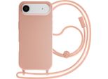 Avizar, Custodia Iphone Air In Silicone Morbido Con Cinturino Regolabile, Rosegold