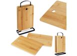 Tagliere Per La Colazione Tagliere In Legno Tagliere Da Cucina Tagliere Vassoio Tagliere In Legno Con Supporto In Metallo Set Da 6