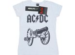 Ac/Dc - Maglietta Da Donna "For Those About To Rock"" BI4762 (Xxl) (Bianco)"