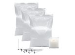 3.05 Cera Di Paraffina Bianca - 3 Kg - Cera Per Candele Con 30 Stoppini (3X 1 Kg)