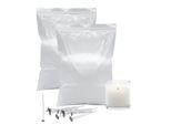 3.05 Cera Di Paraffina Bianca - 2 Kg - Cera Per Candele Con 20 Stoppini (2X 1 Kg)