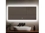 Emke Specchio Da Bagno A Led Con Illuminazione Bianca Fredda 120X60Cm, Specchio Da Bagno Con Interruttore A Sfioramento - Efficienza Energetica