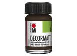 Marabou 1401 39 045 Decorativo Acrilico Opaco, Marrone Scuro 045, 15 Ml