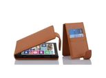 Cadorabo Custodia Protettiva Per Nokia Lumia 929 / 930 Cover In Marrone Flip Case Custodia Per Cellulare Cover In Similcuoio