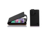 Cadorabo Custodia Protettiva Per Nokia Lumia 630 / 635 Cover In Nero Flip Case Custodia Per Cellulare Cover In Similcuoio