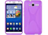 Cadorabo Custodia Per Telefono Cellulare Per Huawei Ascend GX1 In Viola Cover Tpu Silicone Back Cover Case