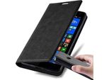 Cadorabo Cover Per Nokia Lumia 535 Cover Protettiva In Nero Custodia Per Cellulare Cover Chiusura Magnetica