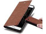 Cadorabo Cover Per Huawei P8 Lite 2015 Cover Protettiva In Marrone Custodia Per Telefono Cellulare Cover Chiusura Magnetica