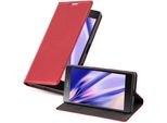 Cadorabo Custodia Per Sony Xperia Z5 Custodia Protettiva In Rosso Custodia Per Cellulare Cover Chiusura Magnetica