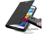 Cadorabo Cover Per Samsung Galaxy S5 / S5 Neo Cover Protettiva In Nero Custodia Per Cellulare Cover Chiusura Magnetica