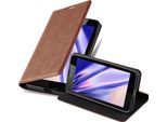 Cadorabo Cover Per Nokia Lumia 640 Cover Protettiva In Marrone Custodia Per Cellulare Cover Chiusura Magnetica