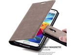 Cadorabo Custodia Per Samsung Galaxy S5 / S5 Neo Custodia Protettiva In Marrone Custodia Per Cellulare Cover Chiusura Magnetica