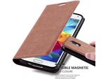 Cadorabo Custodia Per Samsung Galaxy S5 / S5 Neo Custodia Protettiva In Marrone Custodia Per Cellulare Cover Chiusura Magnetica