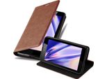 Cadorabo Cover Per Nokia Lumia 540 Cover Protettiva In Marrone Custodia Per Cellulare Cover Chiusura Magnetica