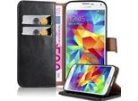 Cadorabo Cover Per Samsung Galaxy S5 / S5 Neo Cover Protettiva In Nero Cellulare Cover Libro Custodia Custodia