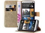 Cadorabo Cover Per Htc One M7 Cover Protettiva In Marrone Cellulare Cover Libro Case Case Case Lusso