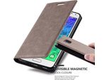 Cadorabo Custodia Per Samsung Galaxy Alpha Custodia Protettiva In Marrone Custodia Per Cellulare Cover Chiusura Magnetica