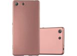 Cadorabo Custodia Protettiva Per Sony Xperia M5 Cover In Oro Custodia Del Telefono Cellulare Tpu Custodia In Silicone Cover Case