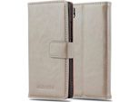 Cadorabo Cover Per Huawei Ascend P7 Cover Protettiva In Marrone Cellulare Cover Libro Custodia Custodia