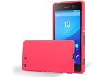 Cadorabo Copertura Protettiva Per Sony Xperia M5 In Rosso Custodia Per Telefono Cellulare Tpu Etui Cover Case