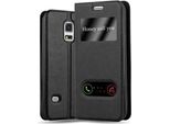 Cadorabo Custodia Protettiva Per Samsung Galaxy S5 / S5 Neo Cover In Nero Custodia Del Telefono Cellulare Libro Custodia Cover Etui