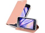 Cadorabo Custodia Per Telefono Cellulare Per Samsung Galaxy J1 2016 Custodia Protettiva In Rosa Cover Etui Book Case Booklet