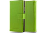Cadorabo Cover Per Huawei P8 Cover Protettiva In Verde Telefono Cellulare Cover Libro Caso Caso