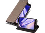 Custodia Cadorabo Per Huawei Ascend G7 Plus / G8 / GX8 Custodia Protettiva In Marrone Custodia Per Cellulare Cover Chiusura Magnetica