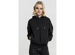 Urban Classics - Felpa Con Cappuccio Kimono Da Donna, Nero - Xs