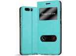 Cadorabo Custodia Protettiva Per Huawei P10 In Turchese Custodia Per Telefono Cellulare Custodia A Libro Cover Case