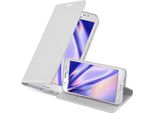 Cadorabo Custodia Per Cellulare Per Samsung Galaxy J5 2016 Custodia Protettiva In Argento Cover Etui Book Case Booklet