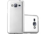 Cadorabo Cover Protettiva Per Samsung Galaxy J3 2016 Custodia In Argento Per Telefono Cellulare Tpu Custodia In Silicone Cover Case