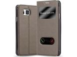 Cadorabo Custodia Protettiva Per Samsung Galaxy Alpha In Marrone Custodia Per Cellulare Custodia A Libro Cover Etui
