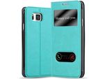 Cadorabo Custodia Protettiva Per Samsung Galaxy Alpha In Turchese Custodia Per Cellulare Custodia A Libro Cover Case