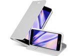 Cadorabo Custodia Per Cellulare Per Huawei Nova Custodia Protettiva In Argento Cover Etui Book Case Booklet