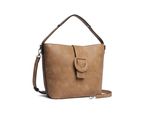 Schultertasche "Raffi", Damen, Gr. B/H/T: 35Cm X 27Cm X 13Cm Onesize, Braun, Lederimitat, Collezione Alessandro, Taschen Schultertasche, Aus Griffechtem Lederimitat