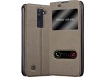 Cadorabo Custodia Protettiva Per Lg K8 2016 Cover In Marrone Custodia Del Telefono Cellulare Custodia A Libro Cover Case