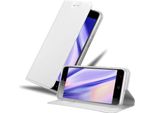 Cadorabo Custodia Per Cellulare Per Zte Blade A612 Custodia Protettiva In Argento Cover Etui Book Case Booklet