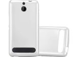 Cadorabo Copertura Protettiva Per Sony Xperia E1 In Argento Custodia Del Telefono Cellulare Custodia In Silicone Tpu Custodia Cover
