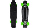 Skateboard STAR-SKATEBOARD, grün (schwarz, apfelgrün), Skateboards, Kinder, Kicktail