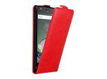Custodia Cadorabo Per Motorola Moto Z Play Cover Protettiva In Rosso Custodia Flip Per Telefono Cellulare Custodia Cover