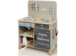 Spielwerkbank Musterkind "Fagus, Warmgrau/Natur", Grau, Rollenspielzeug, Jungenb:66Cm H:90Cm T:42Cm, Holz, B:66Cm H:90Cm T:42Cm
