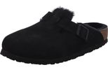 Birkenstock Vl/Shearling 0259881 Pantofole,Nero, Fodera Calda, Normale - Birkenstock, Nero, Pelle (Velour)