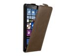 Cadorabo Cover Per Nokia Lumia 640 Xl Cover Protettiva In Marrone Flip Case Custodia Per Telefono Cellulare Case Cover