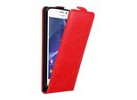 Custodia Cadorabo Per Sony Xperia M2 / M2 Aqua Custodia Protettiva In Rosso Custodia Flip Per Telefono Cellulare Custodia Cover