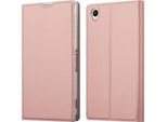 Cadorabo Custodia Per Cellulare Per Sony Xperia Z1 Custodia Protettiva In Rosa Cover Etui Book Case Booklet