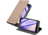 Cadorabo Custodia Per Zte Blade L5 Plus Custodia Protettiva In Marrone Custodia Per Telefono Cellulare Cover Chiusura Magnetica