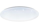 Eglo Deckenleuchte "TOTARI-Z", Weiß, Ø 53Cm H: 7Cm, 1 Stk., Leuchten, Deckenleuchte In Weiß Aus Stahl - Warmweiß - Kaltweiß, Led Sternenhimmel