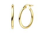 Paar Creolen Jobo, Gold (Goldfarben), Ohrringe, Damen, 20Mm, Edelstahl, Edelstahl Goldfarben Beschichtet 20 Mm